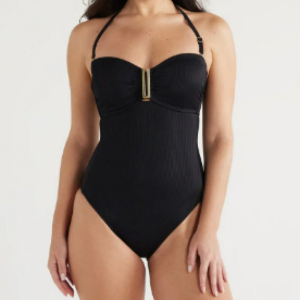 NWT Sofia Vergara "Margie" Bandeau Bathing Suit M - 8/10
